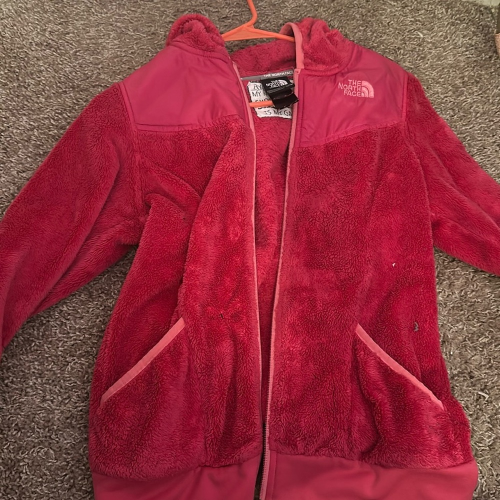 bright pink zip up